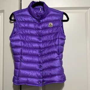 Moncler Purple Liane Down Vest